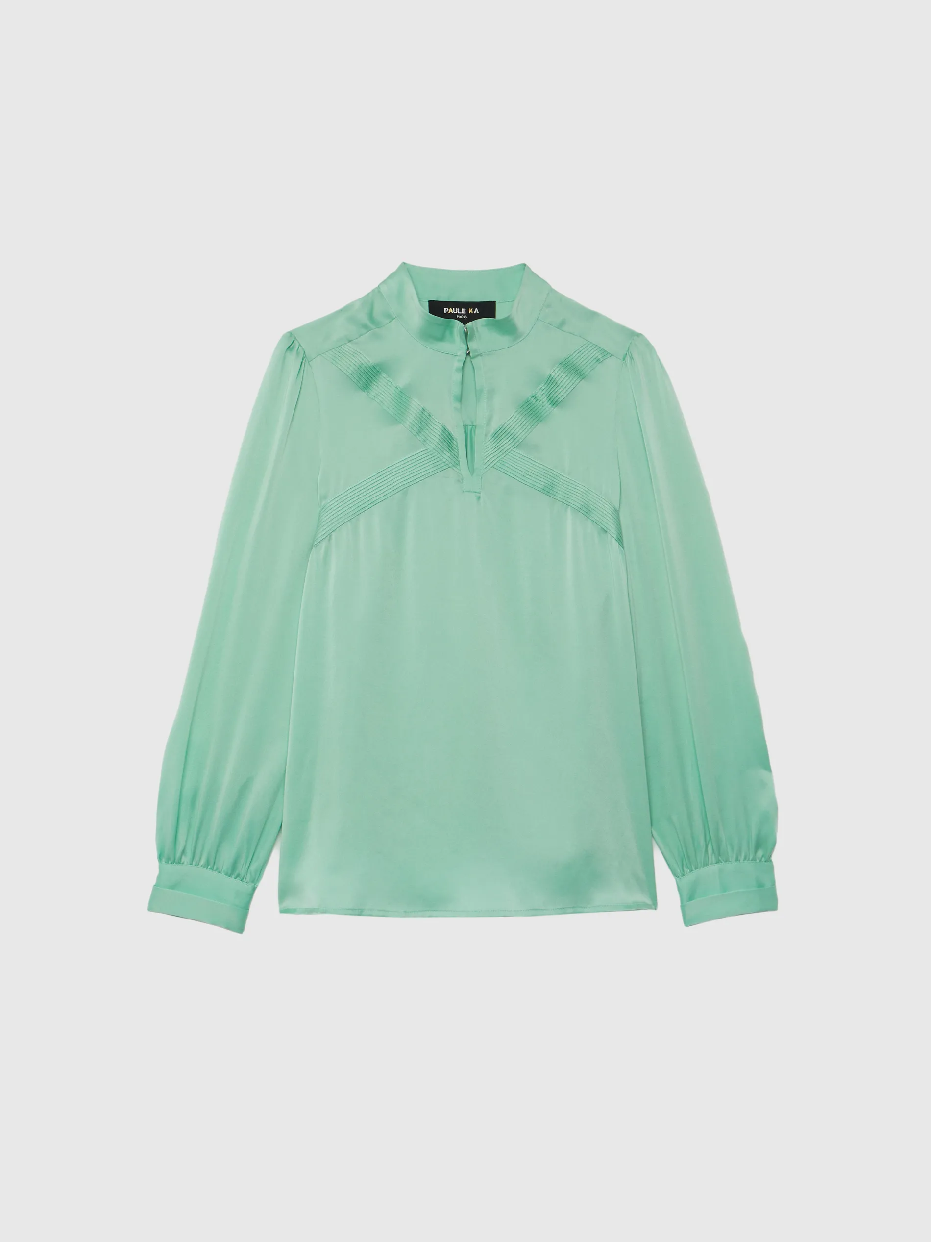 Paule Ka Top En Soie A Col Montant<Femme Tops