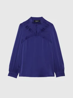 Paule Ka Top En Soie A Col Montant<Femme Tops