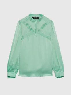 Paule Ka Top En Soie A Col Montant<Femme Tops