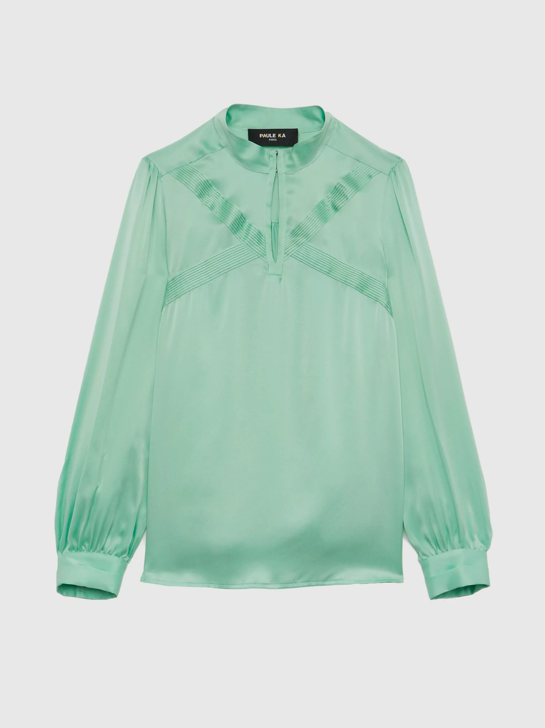 Paule Ka Top En Soie A Col Montant<Femme Tops