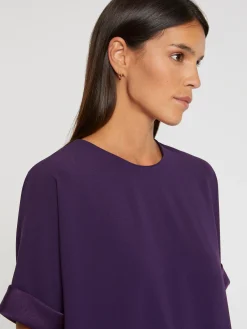 Paule Ka Top Fluide En Crepe Envers Satin<Femme Tops