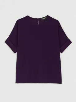 Paule Ka Top Fluide En Crepe Envers Satin<Femme Tops