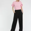 Paule Ka Top Manches Courtes En Popeline De Coton<Femme Tops