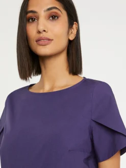 Paule Ka Top Manches Courtes En Popeline De Coton<Femme Tops