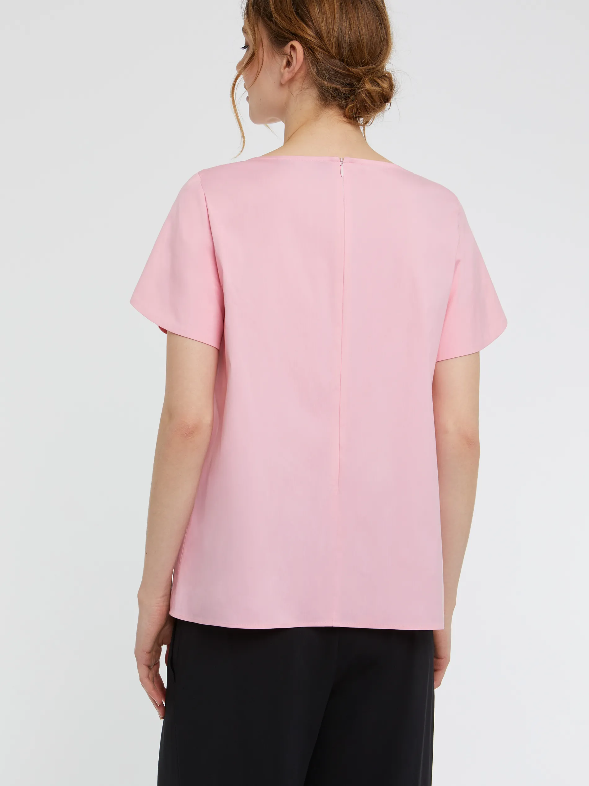 Paule Ka Top Manches Courtes En Popeline De Coton<Femme Tops