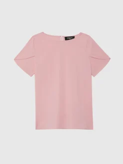 Paule Ka Top Manches Courtes En Popeline De Coton<Femme Tops