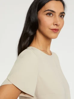 Paule Ka Top Manches Courtes En Tissu Crepe<Femme Tops