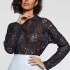 Paule Ka Top Manches Longues En Dentelle<Femme Tops