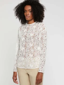 Paule Ka Top Manches Longues En Dentelle<Femme Tops