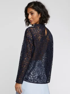 Paule Ka Top Manches Longues En Dentelle<Femme Tops