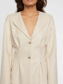 Paule Ka Veste Cintree En Flanelle<Femme Vestes