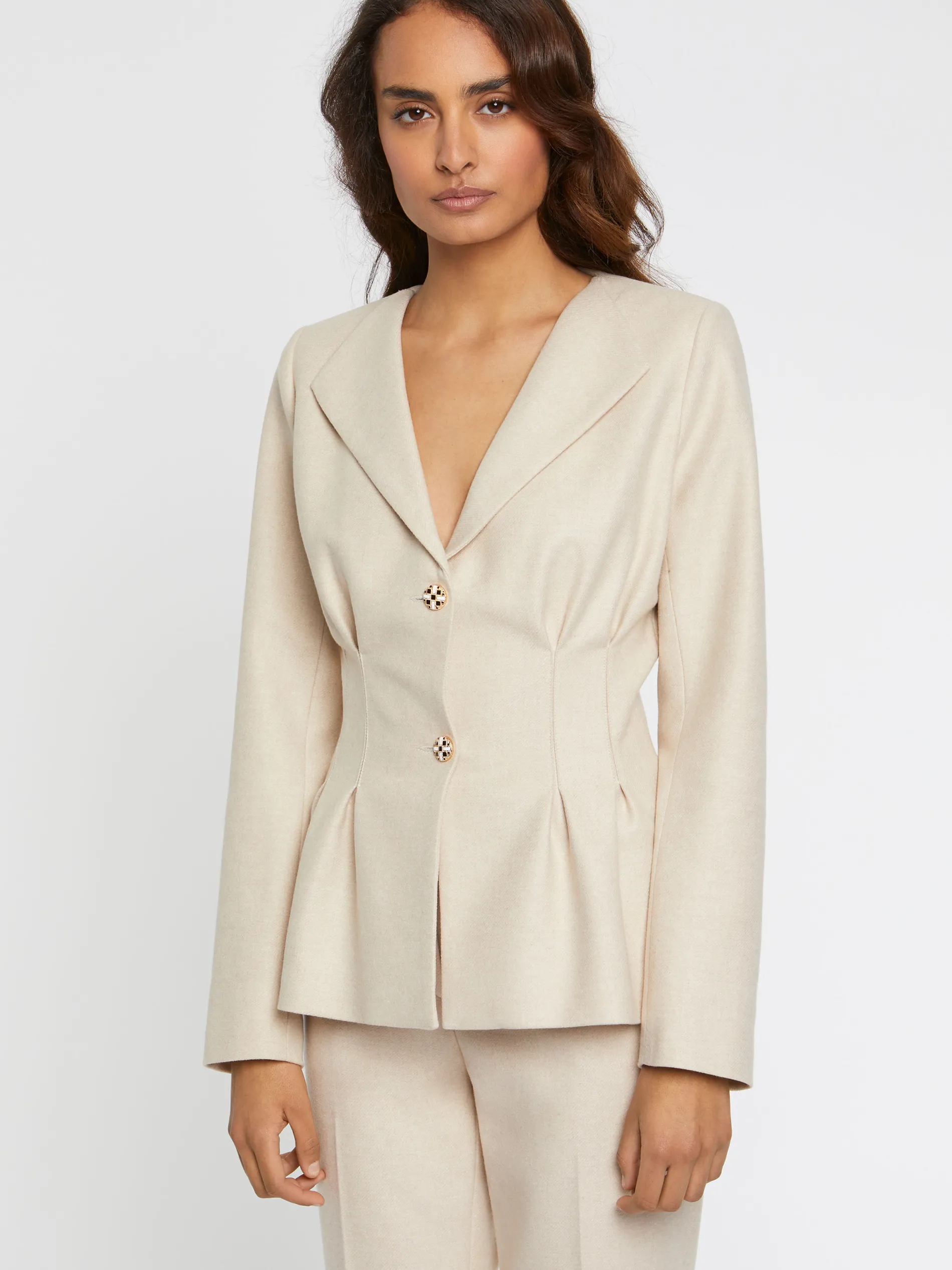 Paule Ka Veste Cintree En Flanelle<Femme Vestes