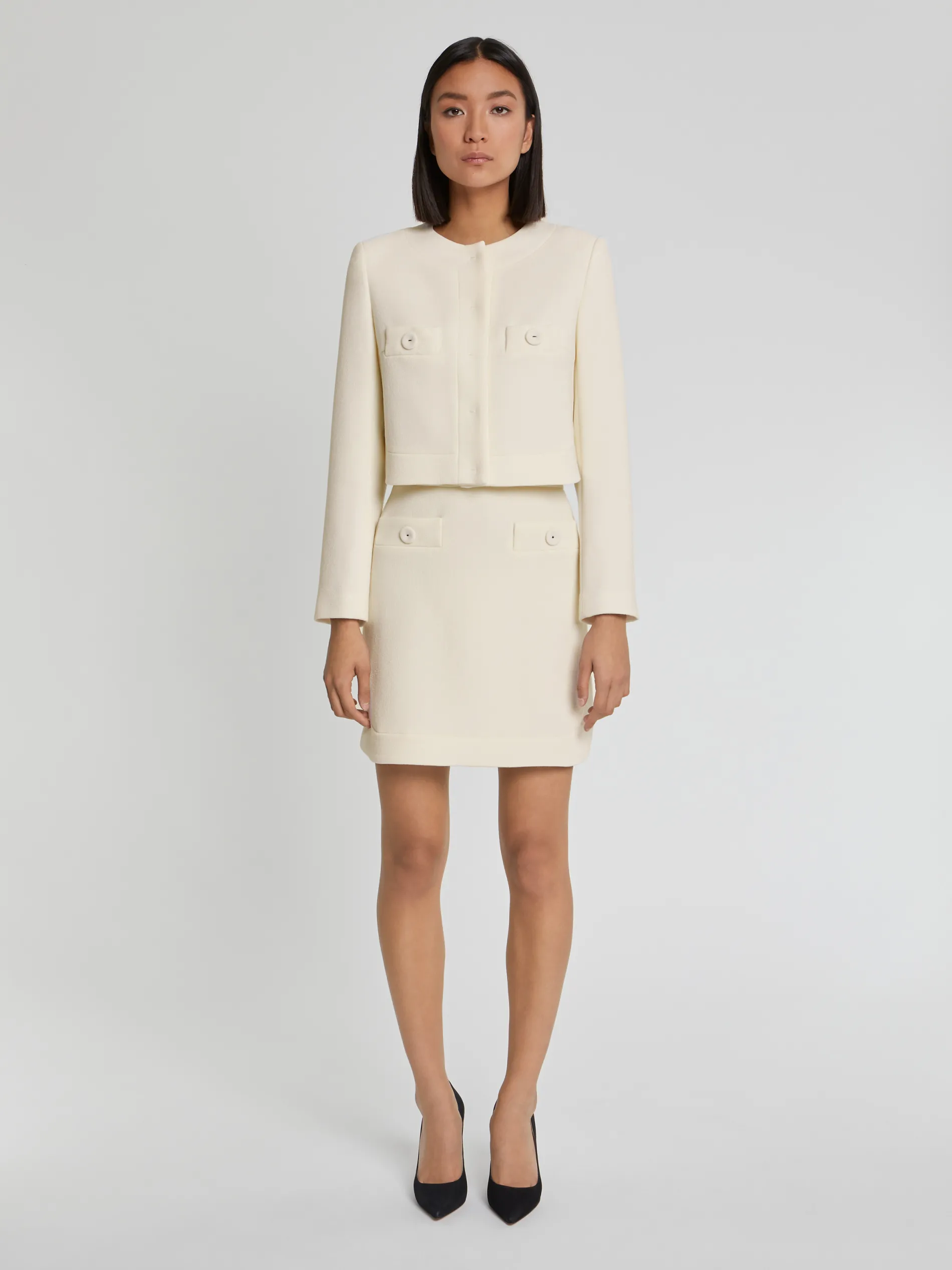 Paule Ka Veste Courte A Boutons En Laine Vierge<Femme Vestes