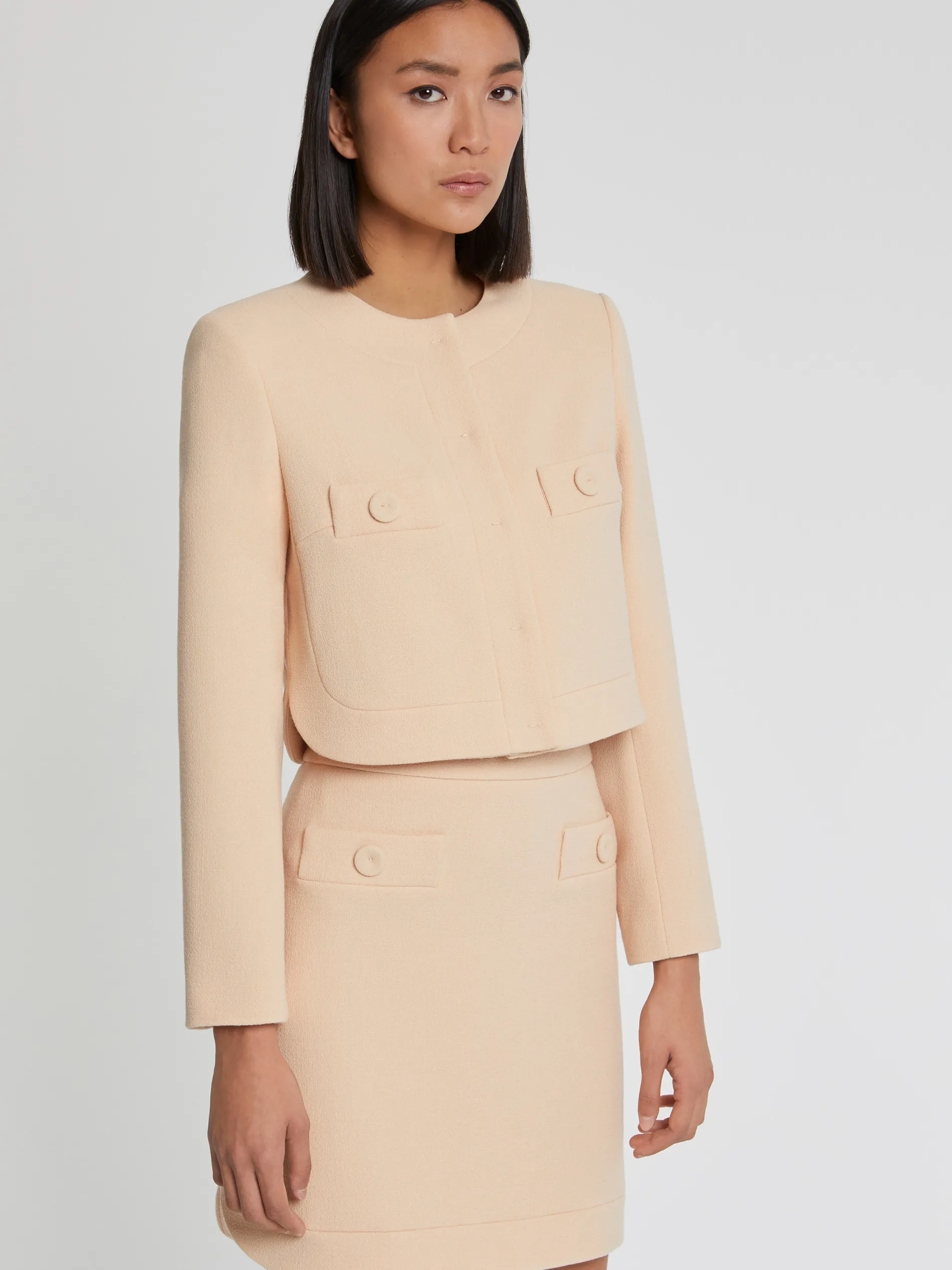 Paule Ka Veste Courte A Boutons En Laine Vierge<Femme Vestes