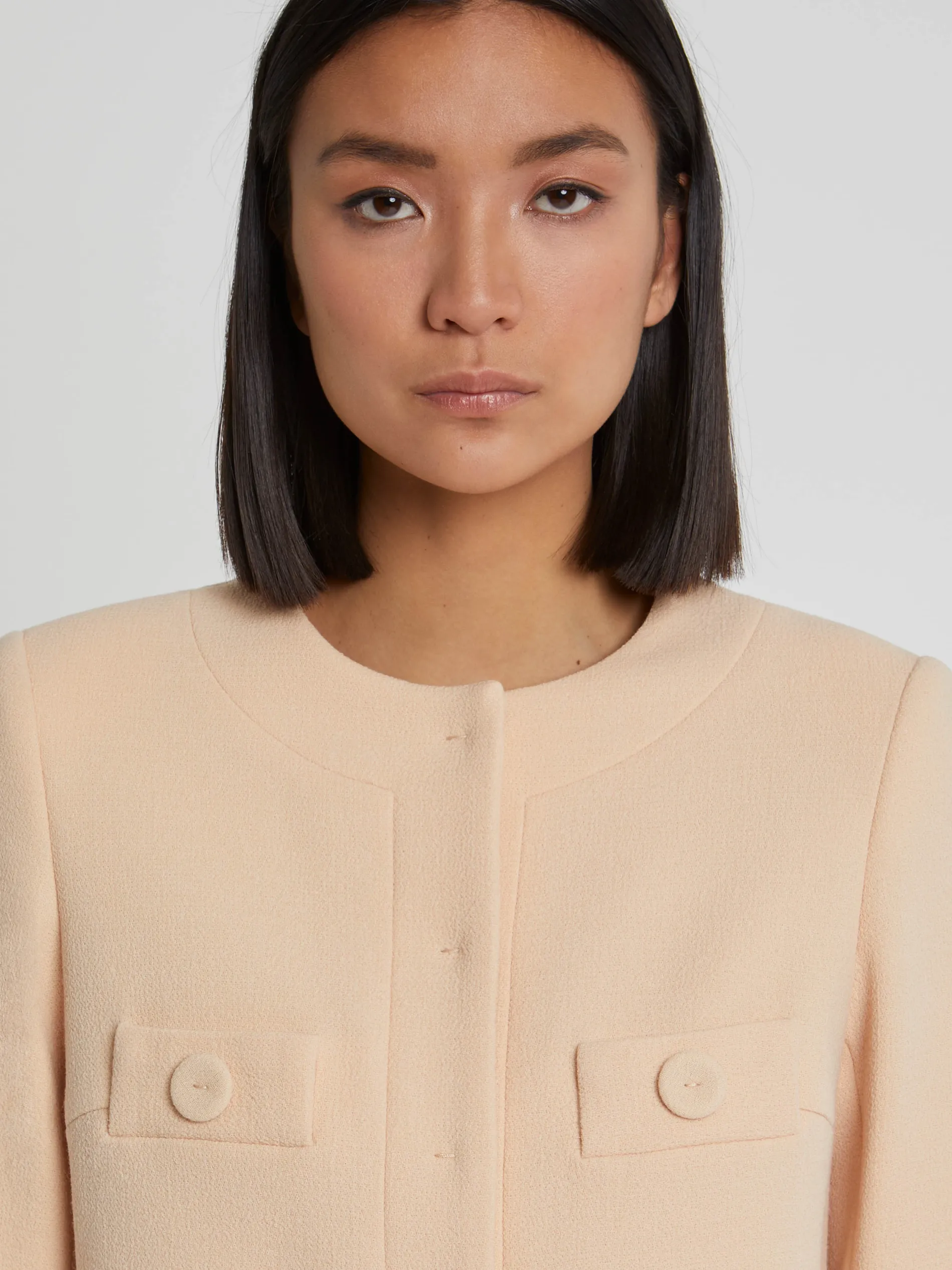 Paule Ka Veste Courte A Boutons En Laine Vierge<Femme Vestes