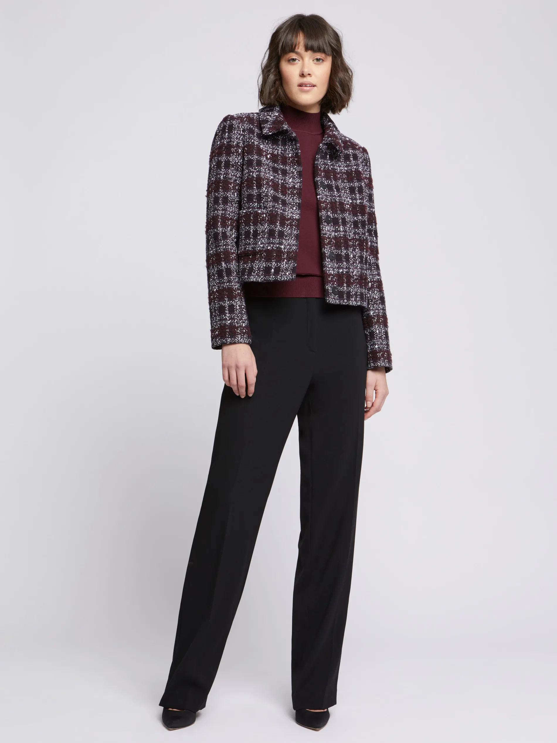 Paule Ka Veste Courte A Col En Tweed<Femme Vestes