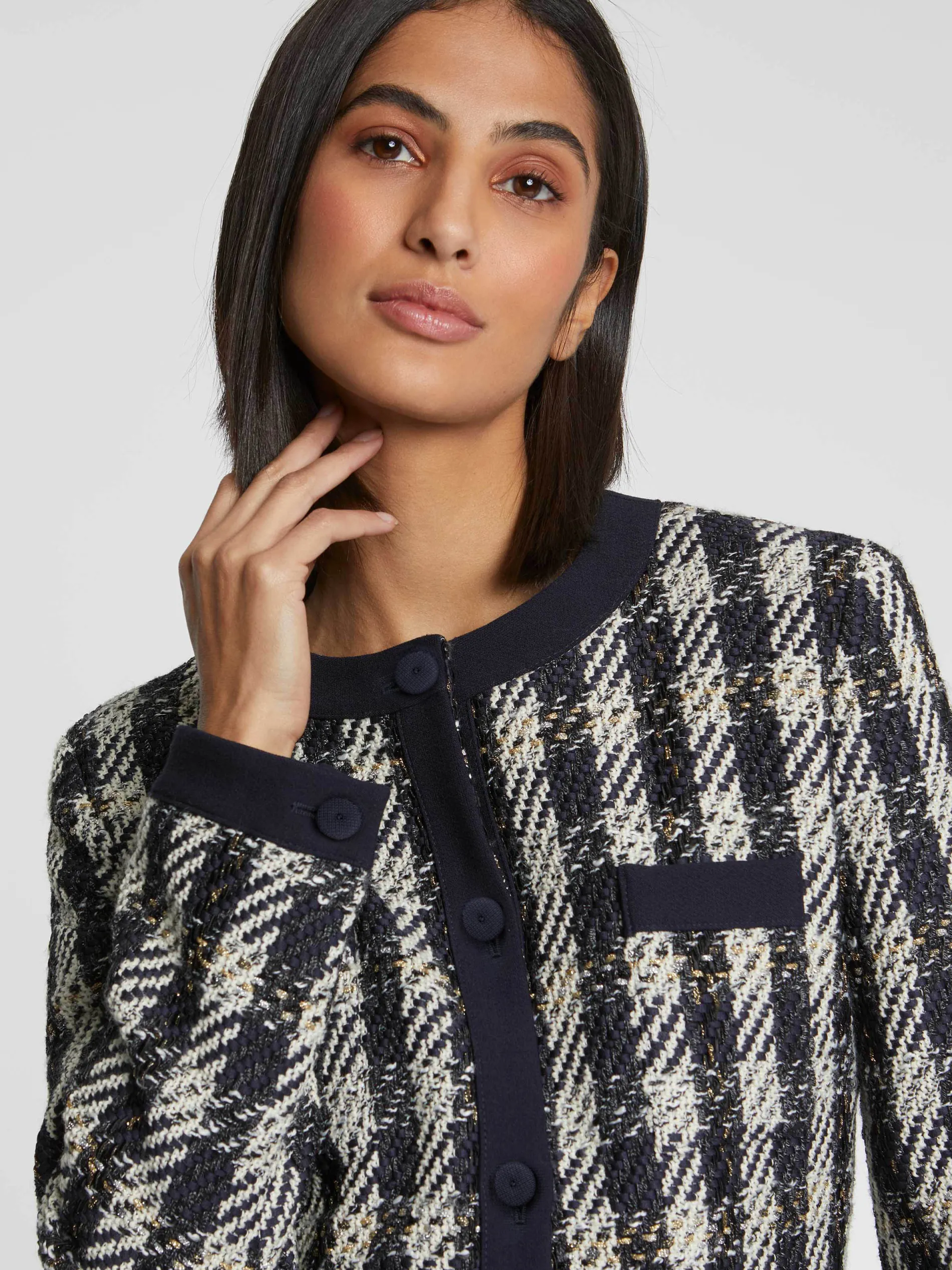 Paule Ka Veste Courte A Motif Pied-De-Coq<Femme Vestes