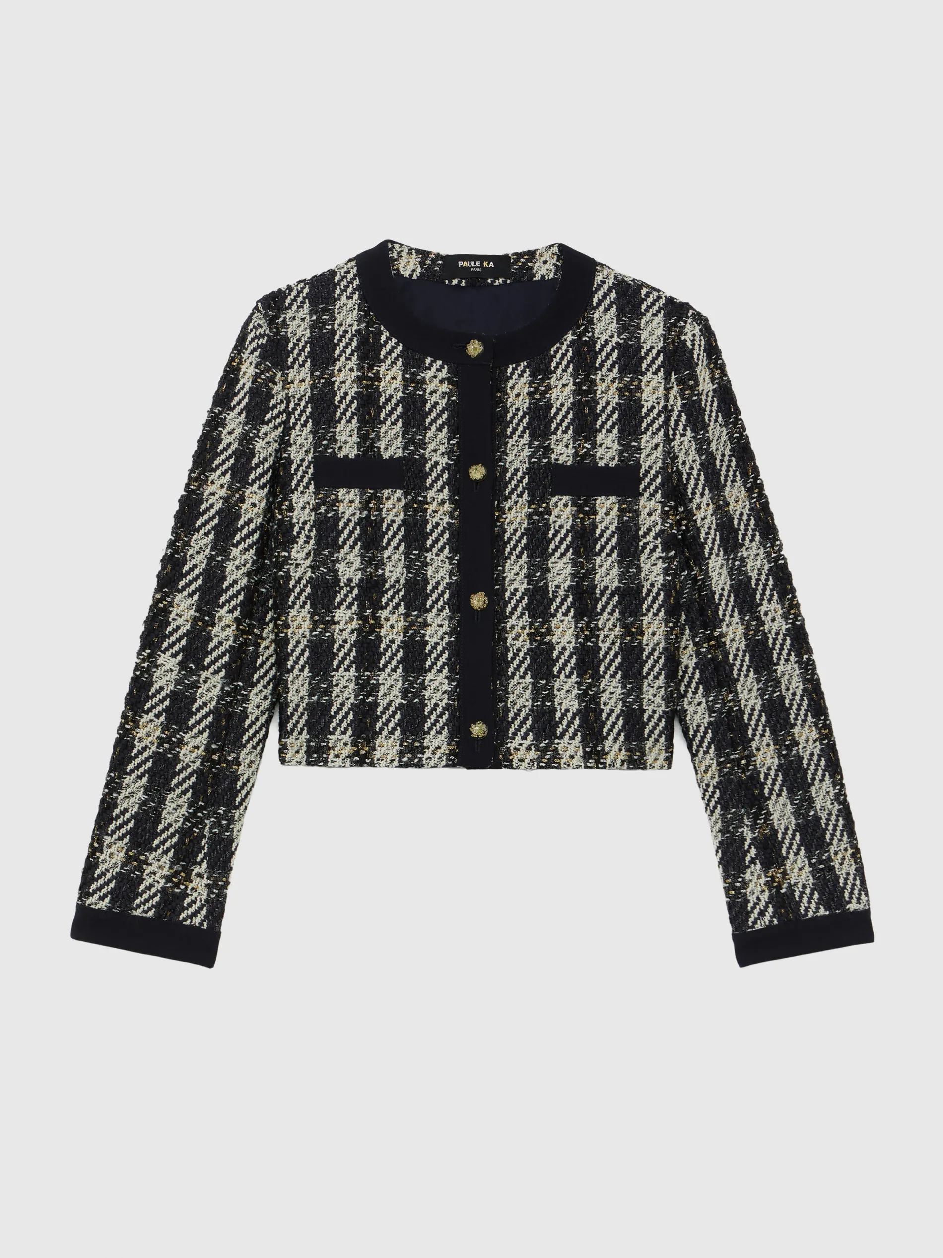 Paule Ka Veste Courte A Motif Pied-De-Coq<Femme Vestes