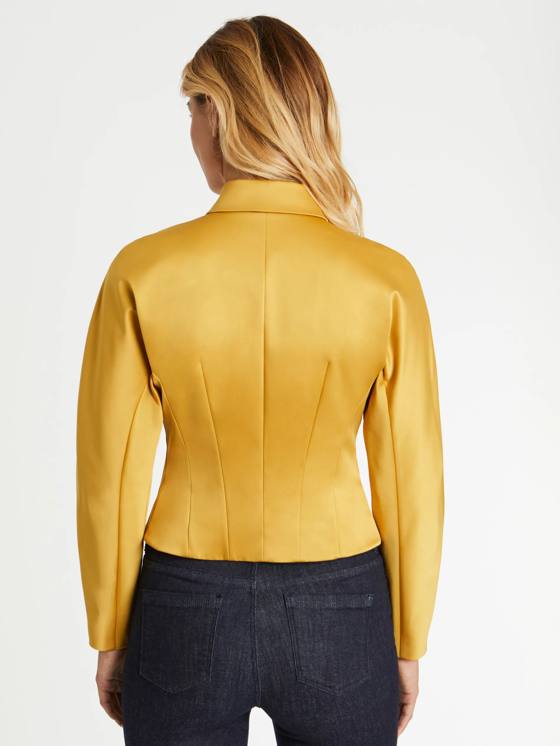 Paule Ka Veste Courte Cintree En Satin<Femme Vestes