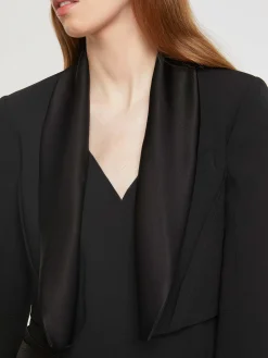 Paule Ka Veste Courte En Crepe Envers Satin<Femme Vestes