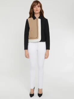Paule Ka Veste Courte Graphique En Tricotine Stretch<Femme Vestes
