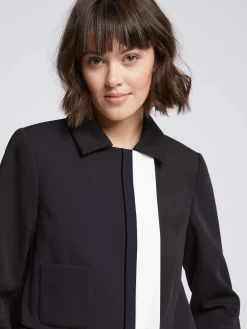 Paule Ka Veste Courte Graphique En Tricotine Stretch<Femme Vestes