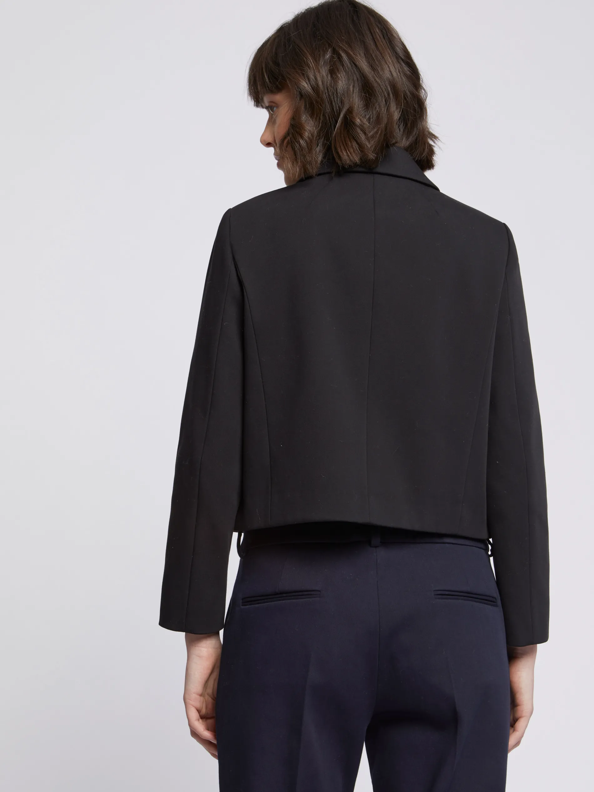 Paule Ka Veste Courte Graphique En Tricotine Stretch<Femme Vestes