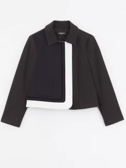 Paule Ka Veste Courte Graphique En Tricotine Stretch<Femme Vestes