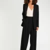 Paule Ka Veste De Costume Droite En Tissu Crepe<Femme Vestes