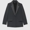 Paule Ka Veste De Costume Droite En Tissu Crepe<Femme Vestes