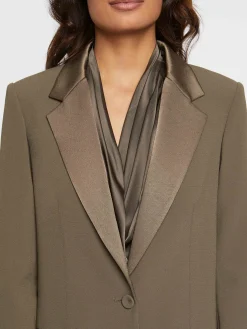Paule Ka Veste De Costume Droite En Tissu Crepe<Femme Vestes