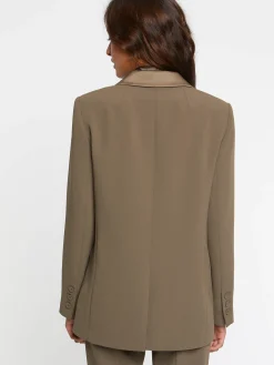 Paule Ka Veste De Costume Droite En Tissu Crepe<Femme Vestes