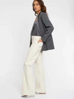 Paule Ka Veste De Costume Droite En Tissu Crepe<Femme Vestes