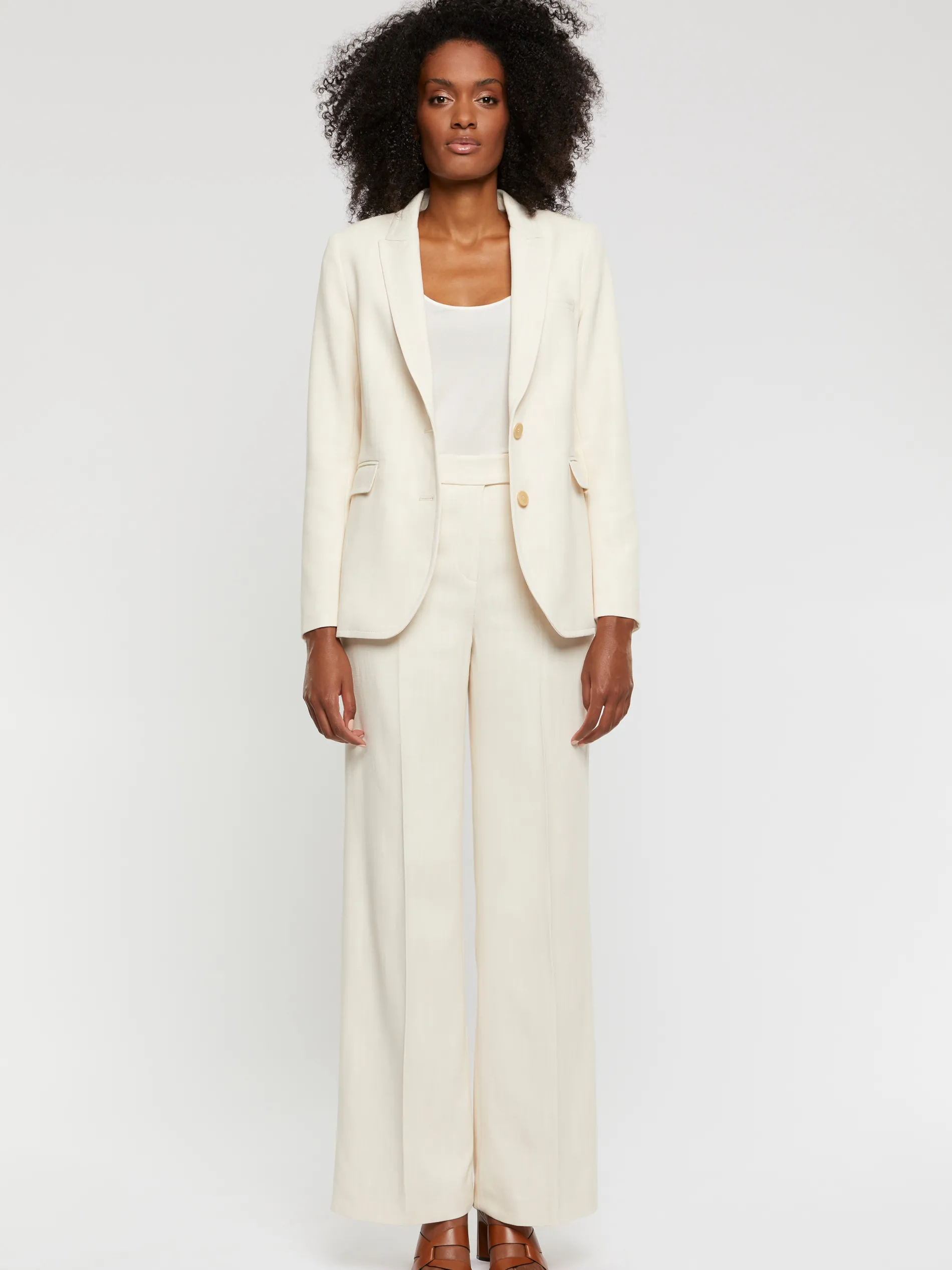 Paule Ka Veste De Tailleur Cintree En Toile De Viscose<Femme Vestes