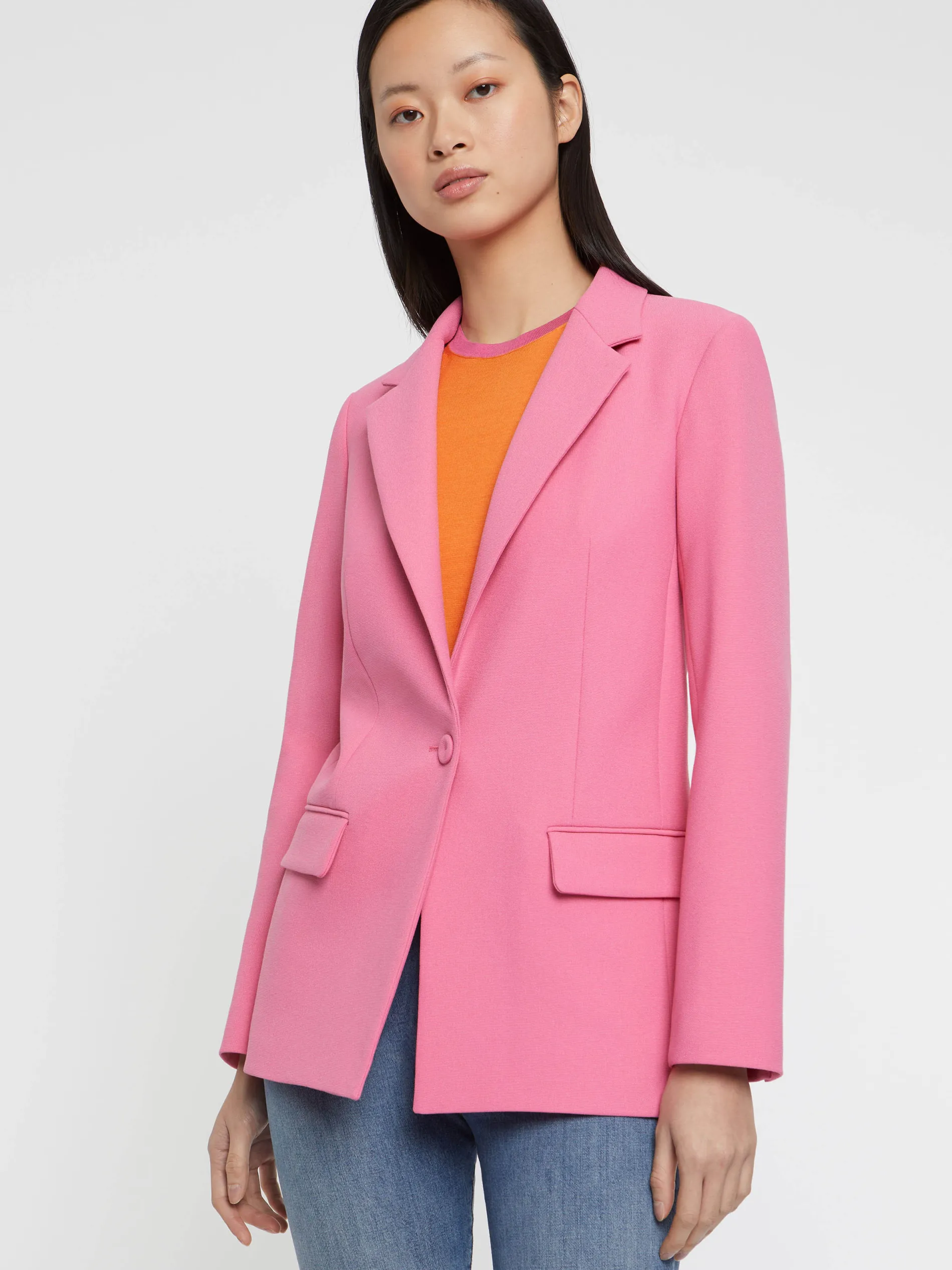Paule Ka Veste De Tailleur Cintree En Maille Milano<Femme Vestes