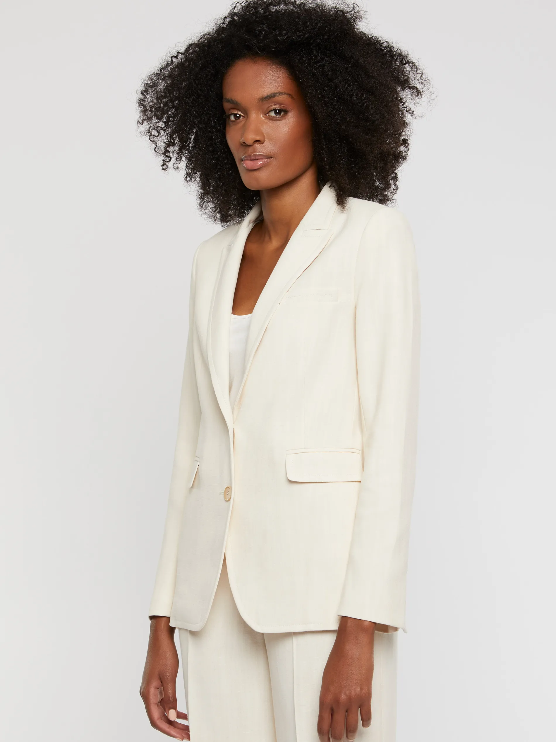 Paule Ka Veste De Tailleur Cintree En Toile De Viscose<Femme Vestes