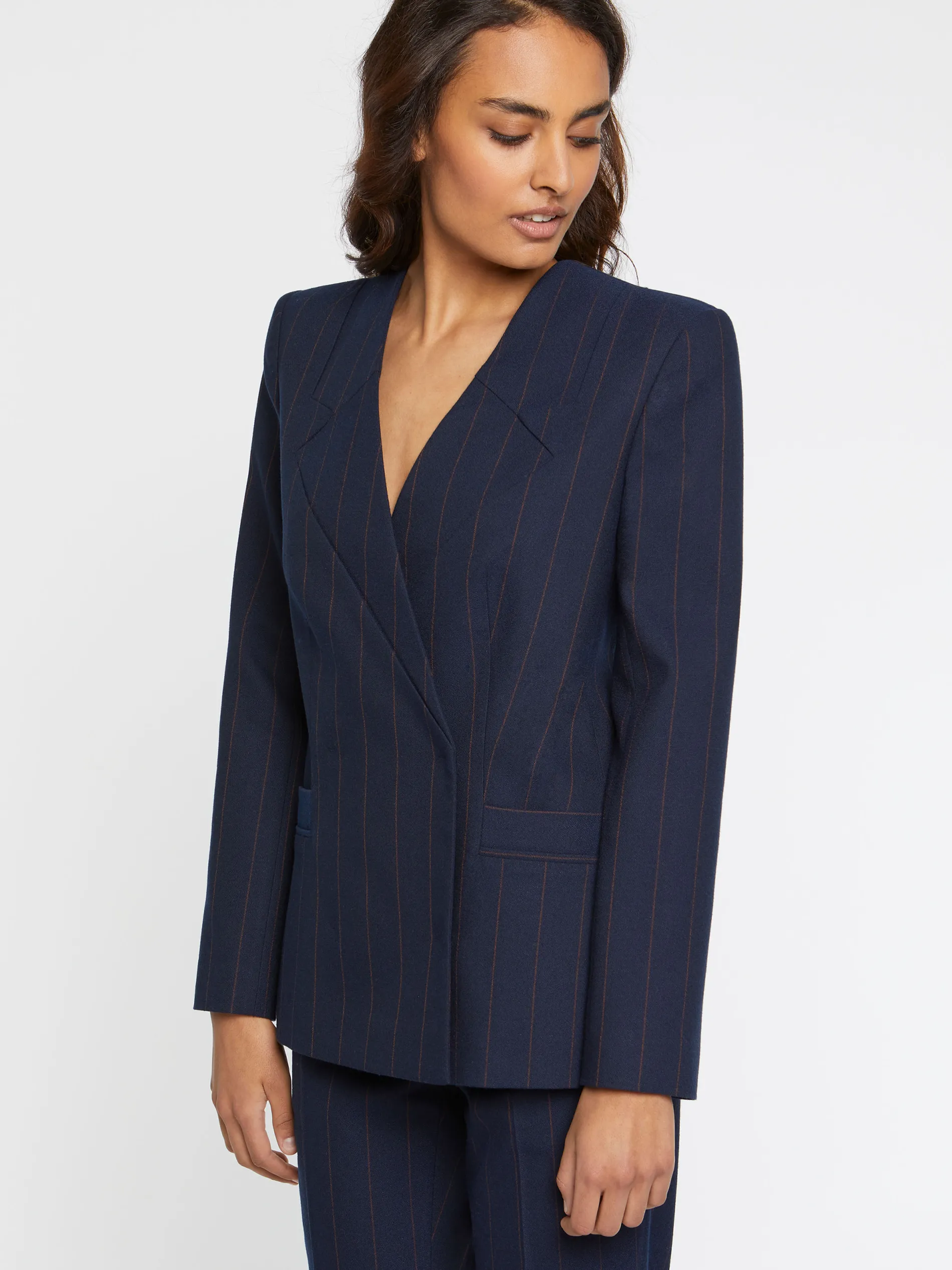 Paule Ka Veste De Tailleur Rayee<Femme Vestes