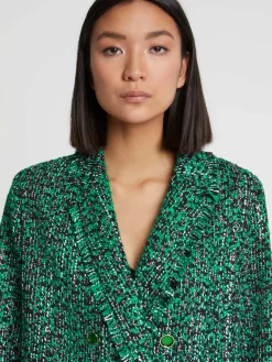 Paule Ka Veste Longue En Tweed Bicolore<Femme Vestes